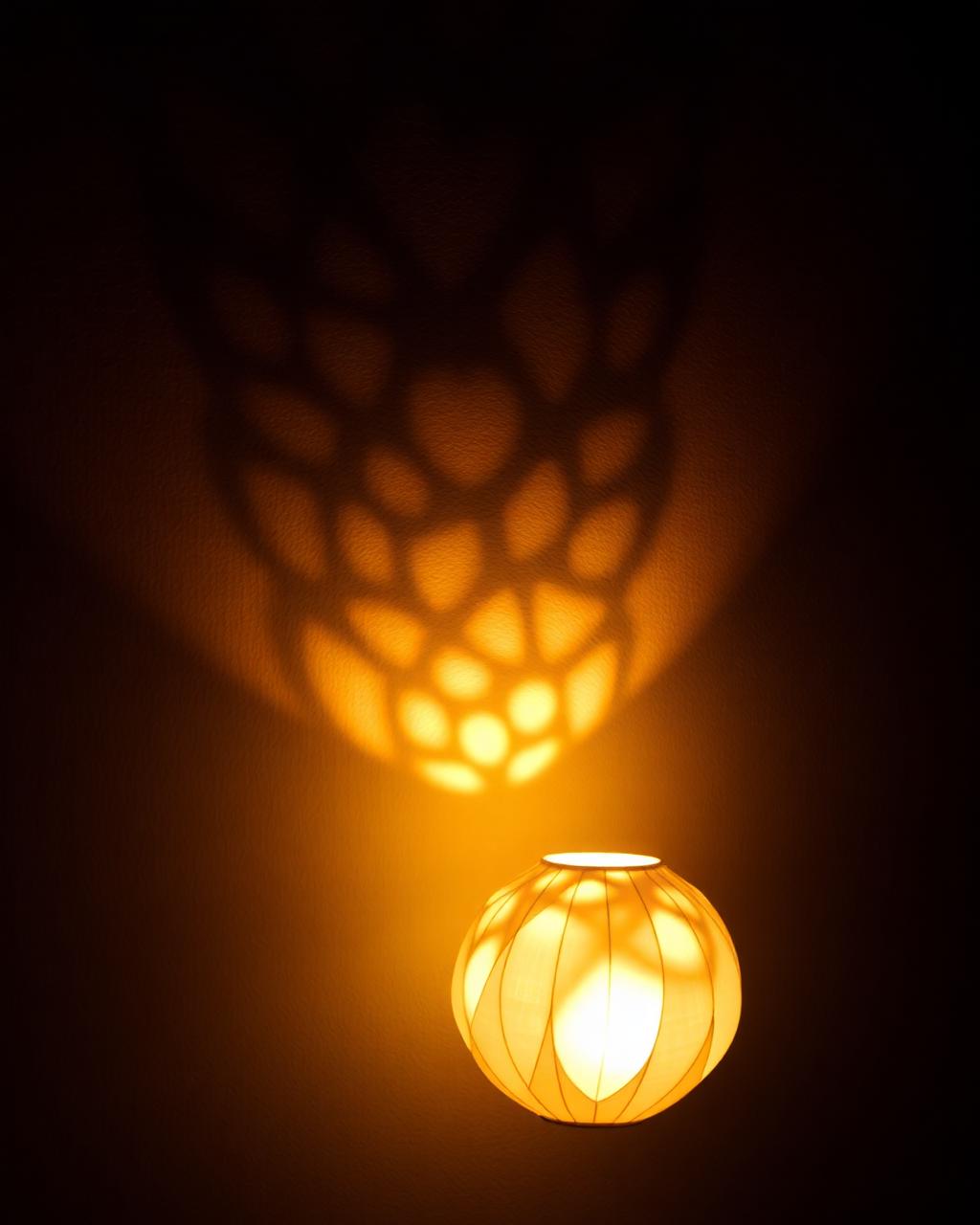 Lumière à travers le papier lokta